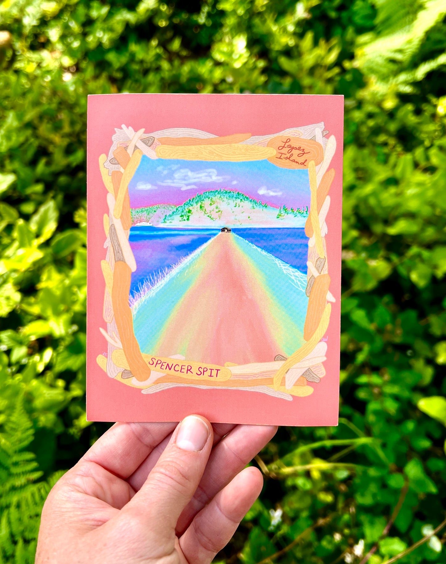 Spencer Spit, Lopez Illustration Series: Postcard