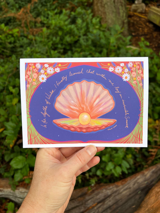 Winter Pearl: Seasonal Folded Card