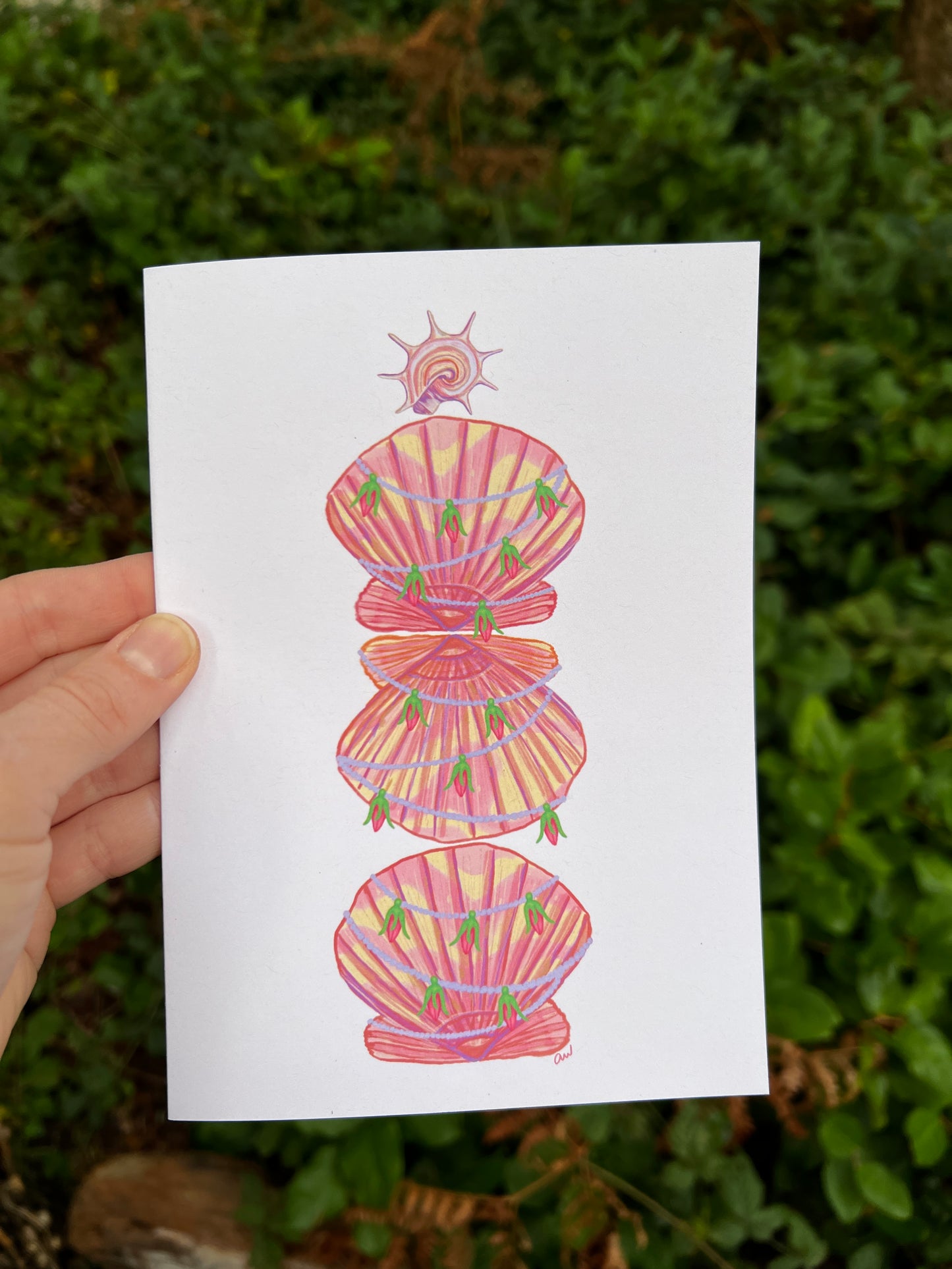 Deck the Shells: Seasonal Folded Card