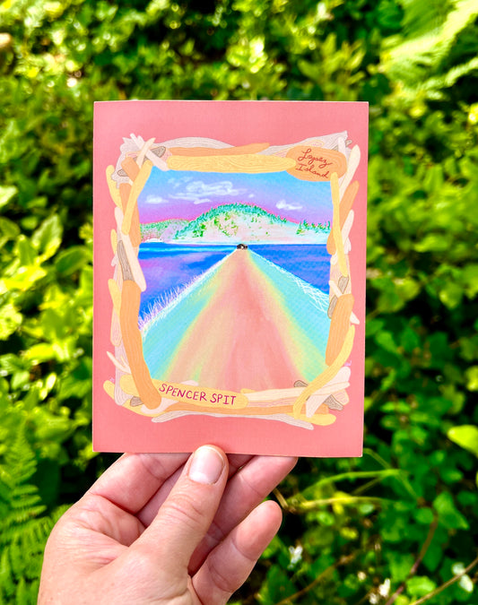 Spencer Spit, Lopez Illustration Series: Postcard